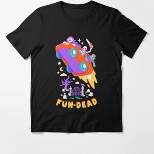 Hot Topic Black and Purple Short Sleeve Tee